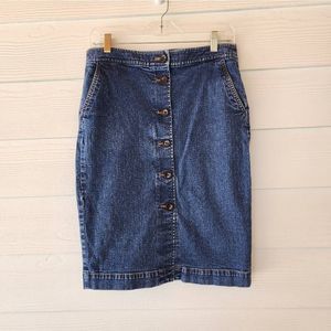Talbots denim skirt size 6